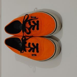 Orange Vans mens 6 women's 7 1/2
